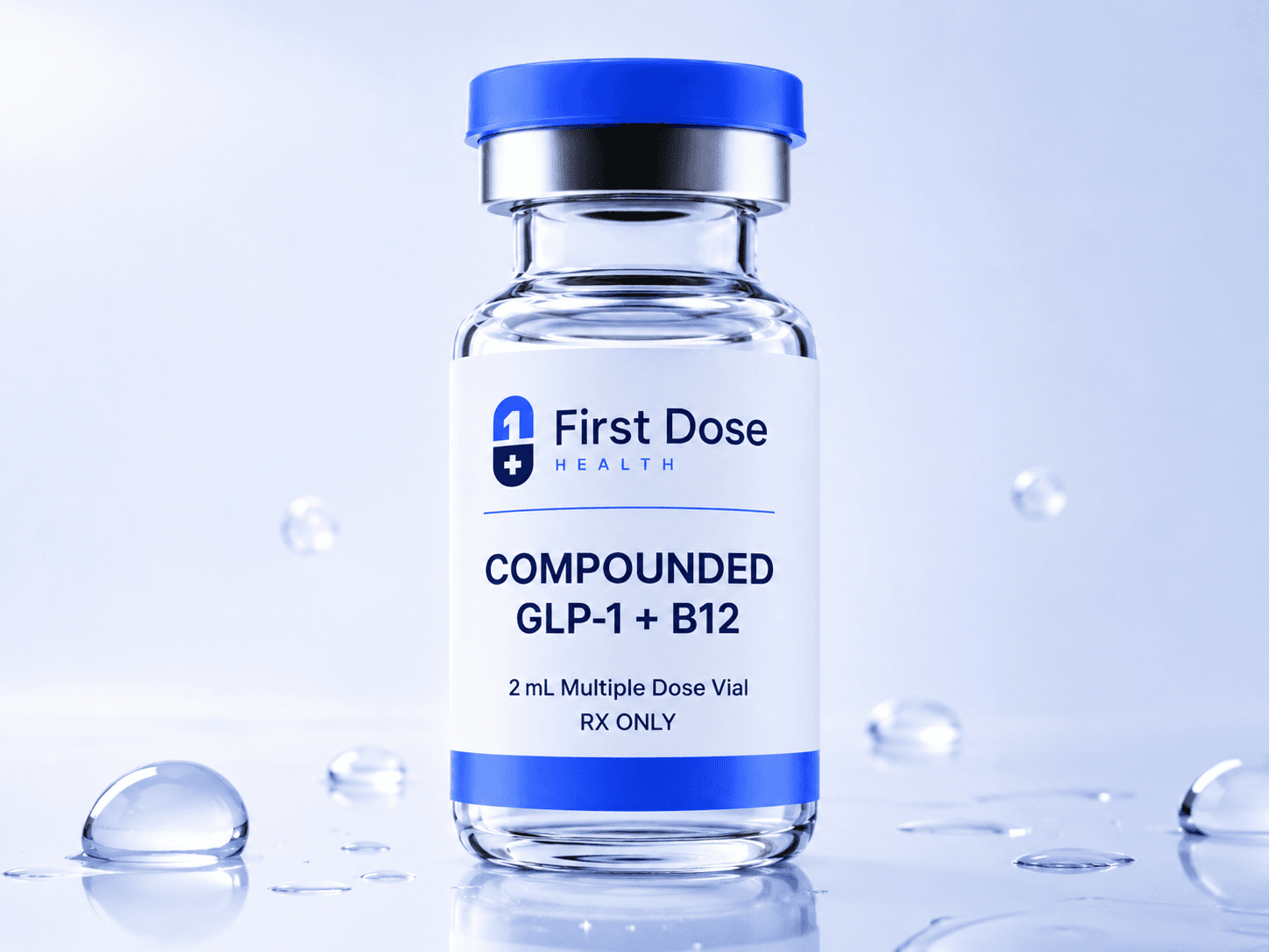 First Dose compounded GLP-1 and B12 vial